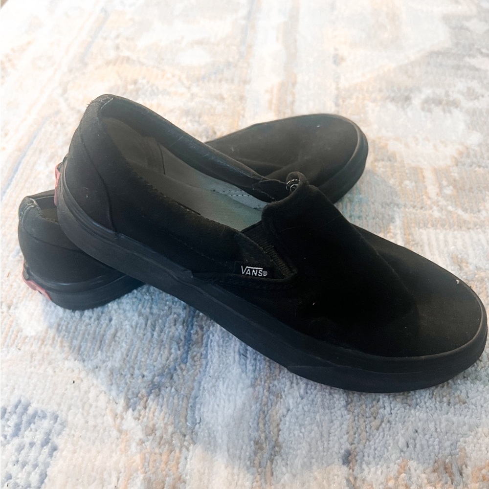 Black Slip On Vans